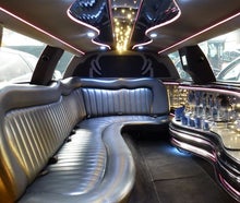 8,6m lange, weisse Super-Stretchlimousine in Stuttgart,Reutlingen,Esslingen,Tübingen,Göppingen,Ludwigsburg,Bodensee,etc.