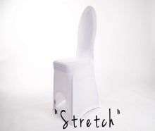 Bankettstuhl inkl. Stretch-Husse mieten – Weißes Komplett-Set für Hochzeiten & Events