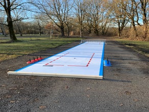 Mobile Eisstockbahn 2x14 Meter❄️