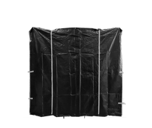 Seitenwand 3 x 2.1 m mit Eingang schwarz für Cateringzelt (schwer) mieten