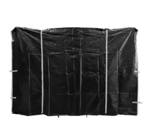 Seitenwand 3 x 2.1 m mit Eingang schwarz für Cateringzelt (schwer) mieten