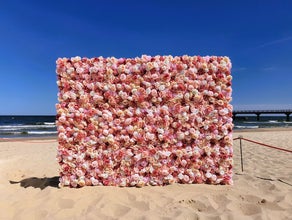 Pflanzenwand - Floral Wall Hanging - Rosenwand - Blumenwand