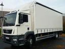 LKW 18 to Koffer / Kasten / Plane / Schiebeplane-Edscha-Verdeck; mit Ladebordwand
