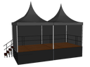 Bühne 3 x 6 m mieten – Bühnenelement & Podeste