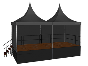 Bühne 3 x 6 m mieten – Bühnenelement & Podeste