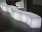 LED Sitzbank halbrund / Loungebank / Hocker iSNAKE leuchtend in allen Farben - Galerie - Bild 2
