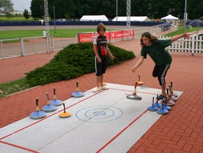 Sommercurling, Eisstockschießen, mobile Eisstockbahn