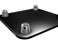 Naxpro-Truss FD 24 Bodenplatte RAL9005 - Seidenmatt