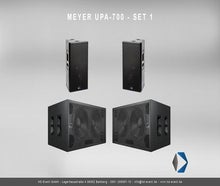 Meyer Sound UPA-700 Set 1 | Aktive PA-Anlage | Großbeschallungsanlage für bis zu 500 Personen