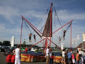 Bungee Trampolin | Quarter Tramp | 4-er Bungee  für Veranstaltungen mieten