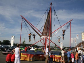 Bungee Trampolin | Quarter Tramp | 4-er Bungee für Veranstaltungen mieten