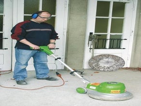 Flächenschleifer mit Hartmetallscheibe