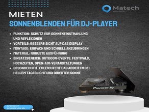 Pioneer DJ Sonnenblenden