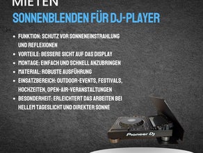 Pioneer DJ Sonnenblenden