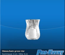Glasaufsatz gross klar (je 40 Stück)