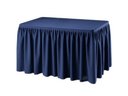 Buffetttisch Skirting blau mieten – Miettisch, Eventtisch, Veranstaltungstisch, Partytisch