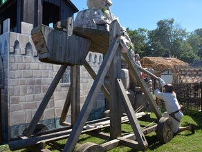 Katapult, Steinschleuder, Mittelalter, Mittelalterdekoration