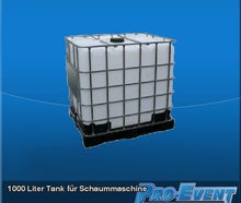 1000 Liter Tank für Schaummaschine