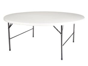 Miete 8 - Zahle 6! Runde Banketttische, runder Banketttisch, Tische  - Klappbar, 183cm Durchmesser für 8-12 Personen