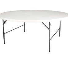 Miete 8 - Zahle 6! Runde Banketttische, runder Banketttisch, Tische - Klappbar, 183cm Durchmesser für 8-12 Personen