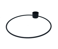 Kerzenhalter, Ring, schwarz