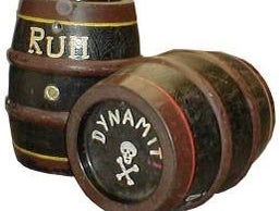Piraten Rum Fass, Schiff, Fässer