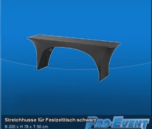 Stretchhusse für Festzelttisch schwarz