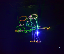Lasershow Set M, mit Operator mieten