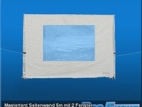 Mastertent Seitenwand 5m mit 2 Fenster