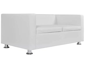 Sofa weiß | 2 Sitzer