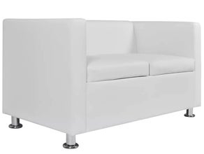 Sofa weiß | 2 Sitzer
