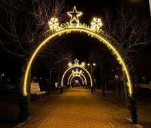 Lichtbogen - Weihnachtlicht - Licht Skulptur, Weihnachtseingangstor