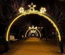 Lichtbogen - Weihnachtlicht - Licht Skulptur, Weihnachtseingangstor