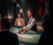 Pokertisch, Pokerturnier inkl. Dealer / Croupier mieten