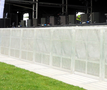 Bühnengitter Stahl / Stagebarrier / Wellenbrecher / Crash Barrier /