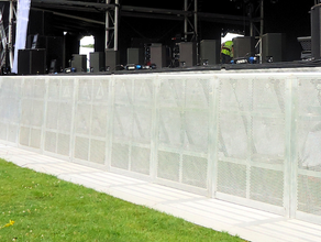 Bühnengitter Stahl / Stagebarrier / Wellenbrecher / Crash Barrier /