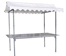 Stahl Marktstand Weiß mieten – Bartheke, Mobile Bar, Ausschanktheke, Eventtheke