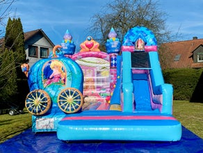 Hüpfburg Prinzessin mit Rutsche zu vermieten
