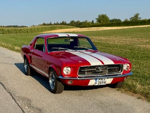 Ford Mustang 67 V8 Coupé | Oldtimer mieten München/Passau | Selbstfahren