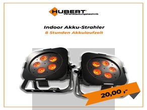Akku-LED-Scheinwerfer für den Innenbereich