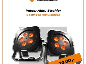 Akku-LED-Scheinwerfer für den Innenbereich