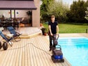 Bürstenreiniger für Terrassendielen, Holzböden und Fliesen