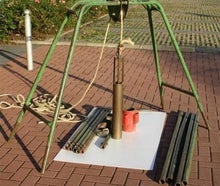 Brunnenbohrgerät mit Plunscher