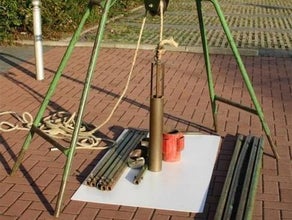 Brunnenbohrgerät mit Plunscher