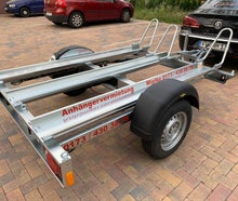 1000 kg für 3 Motorräder Motorradanhänger Gebremst Motorrad Moped Roller Trailer Anhänger mieten