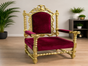Weihnachtsmann-Thron mieten | Nikolaus-Sessel Gold-Rot | Weihnachten - Galerie - Bild 2