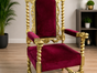 Weihnachtsmann-Thron mieten | Nikolaus-Sessel Gold-Rot | Weihnachten - Galerie - Bild 2