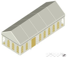 Zelt 10 x 25m