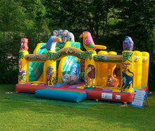 Hüpfburg Safari ~ Multiplay mit Hindernissen ~ Springburg ~ Hopsburg ~ bei spass-events