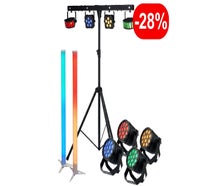 Licht Paket mieten (ab € 129): LED Lichtbar, Ambientlichter, Neonröhren ✓ Akkubetrieb ✓ Musikgesteuert ✓ Plug & Play